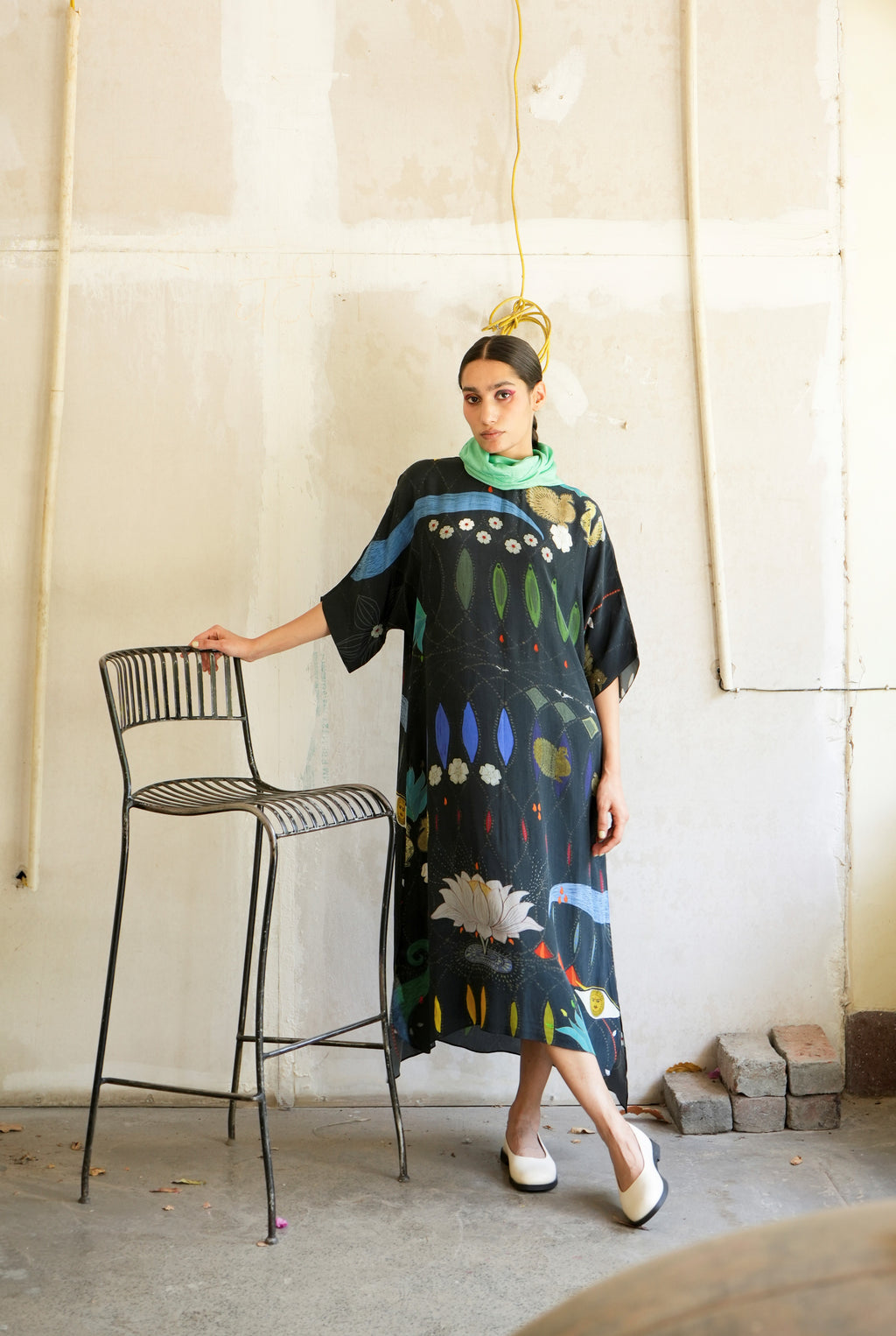 Kaftaan dress in Chetti Black print