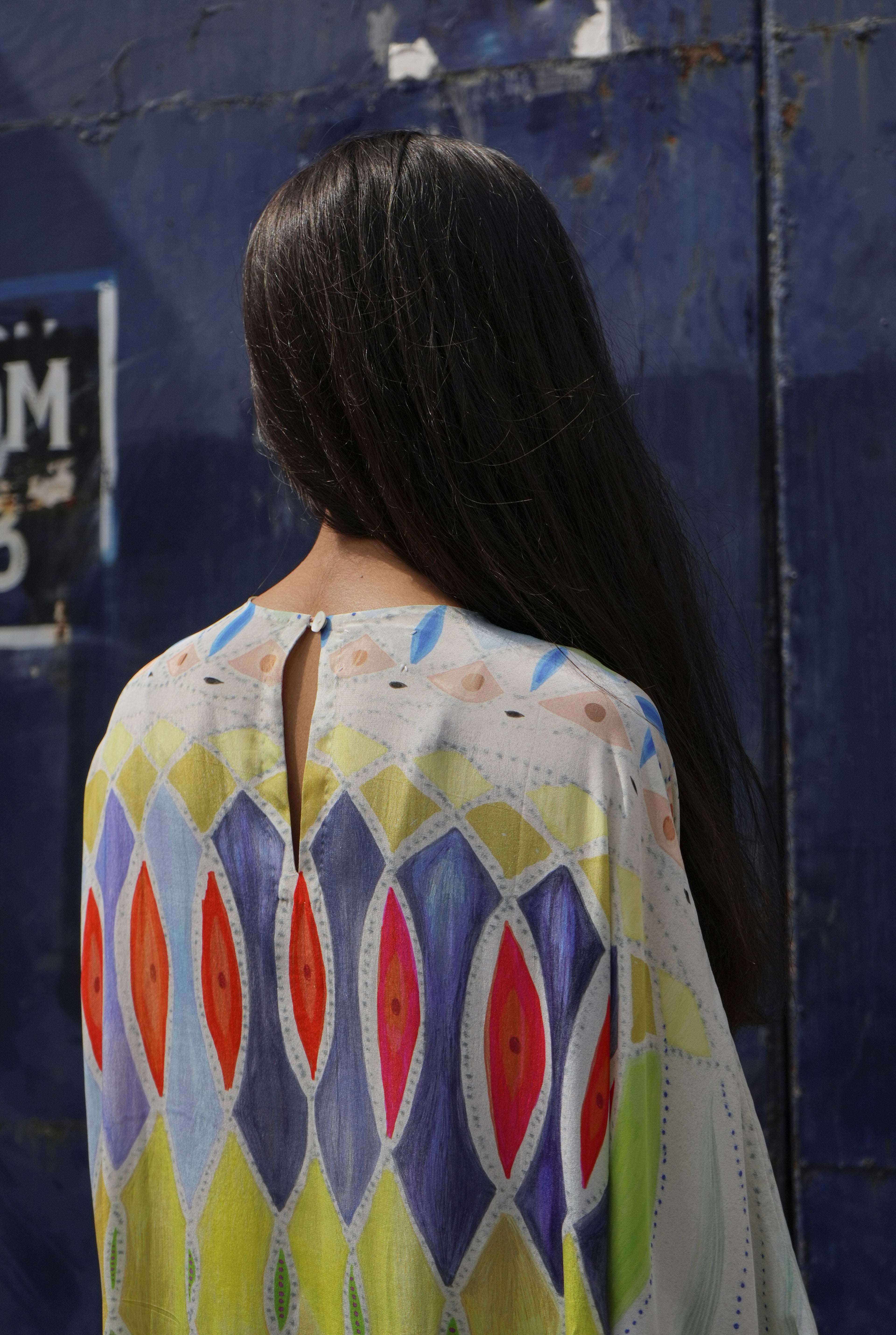 KAFTAAN DRESS IN ATHANGUDI PASTEL PRINT