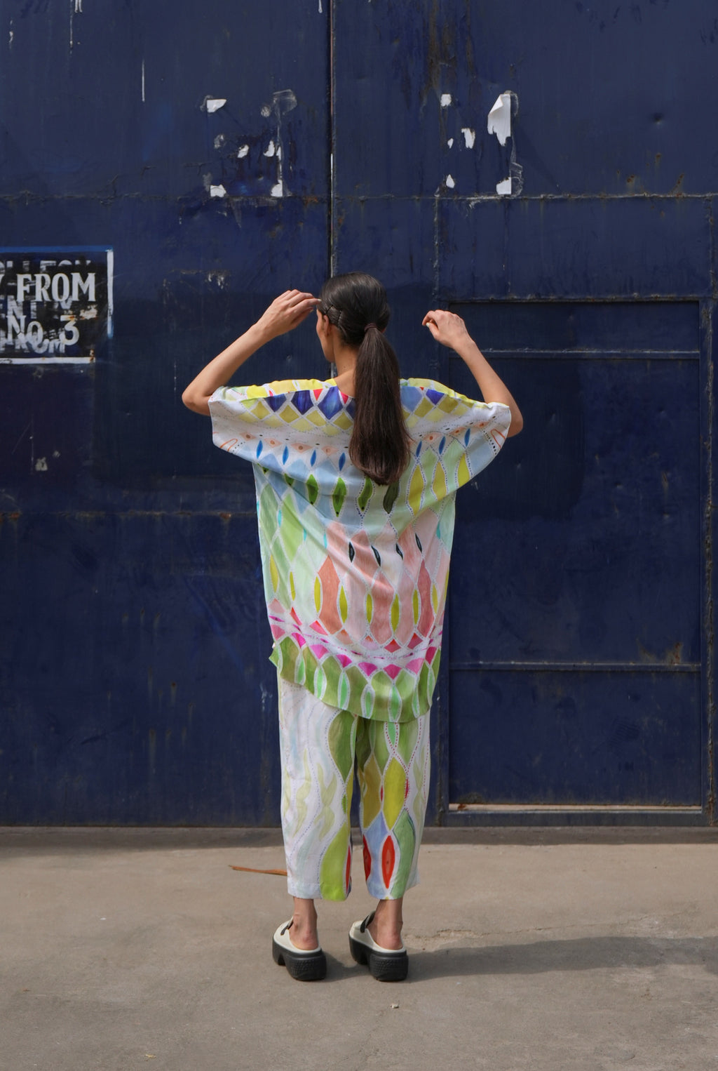 GARDEN CO-ORD SET IN ATHANGUDI PASTEL PRINT