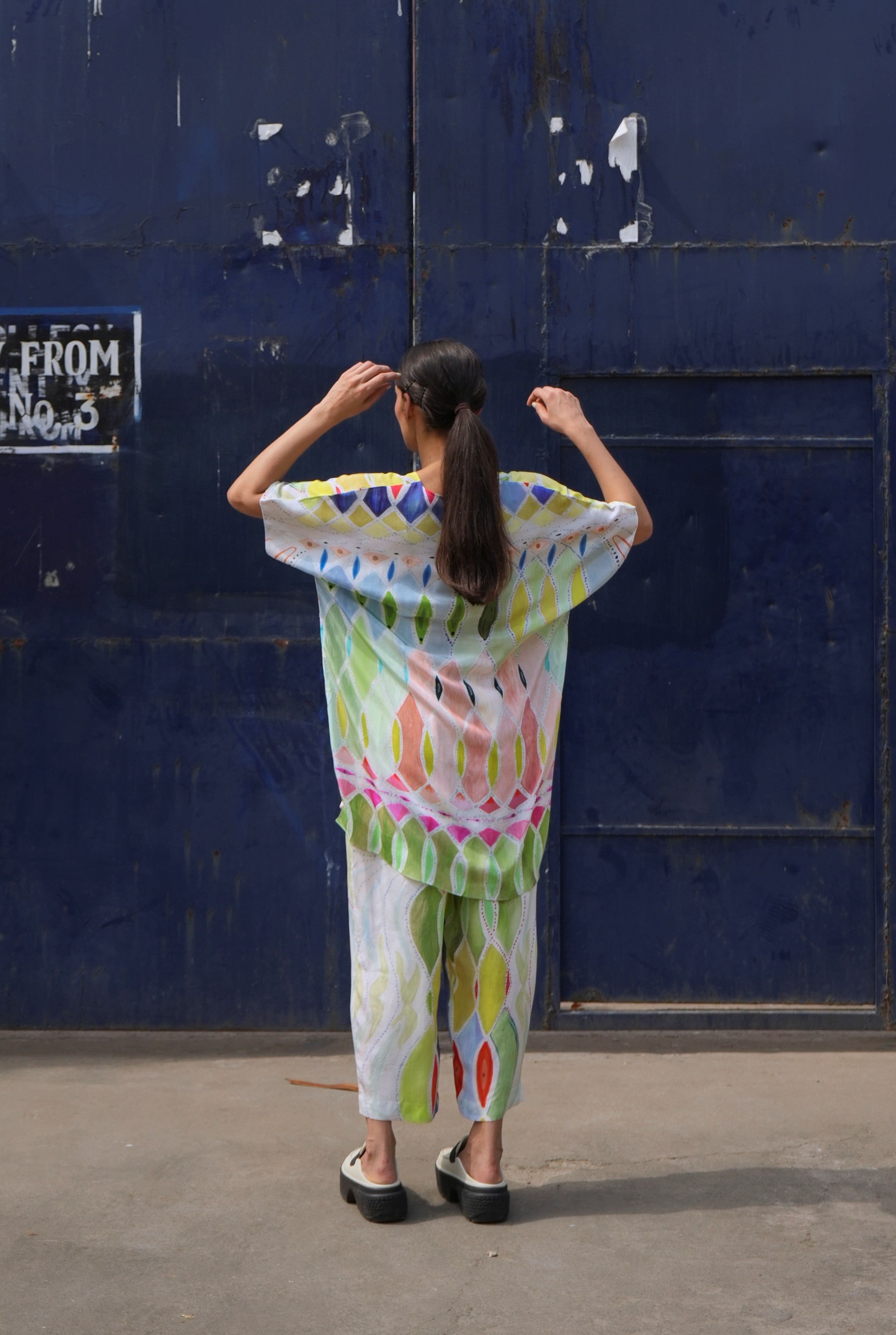 GARDEN CO-ORD SET IN ATHANGUDI PASTEL PRINT