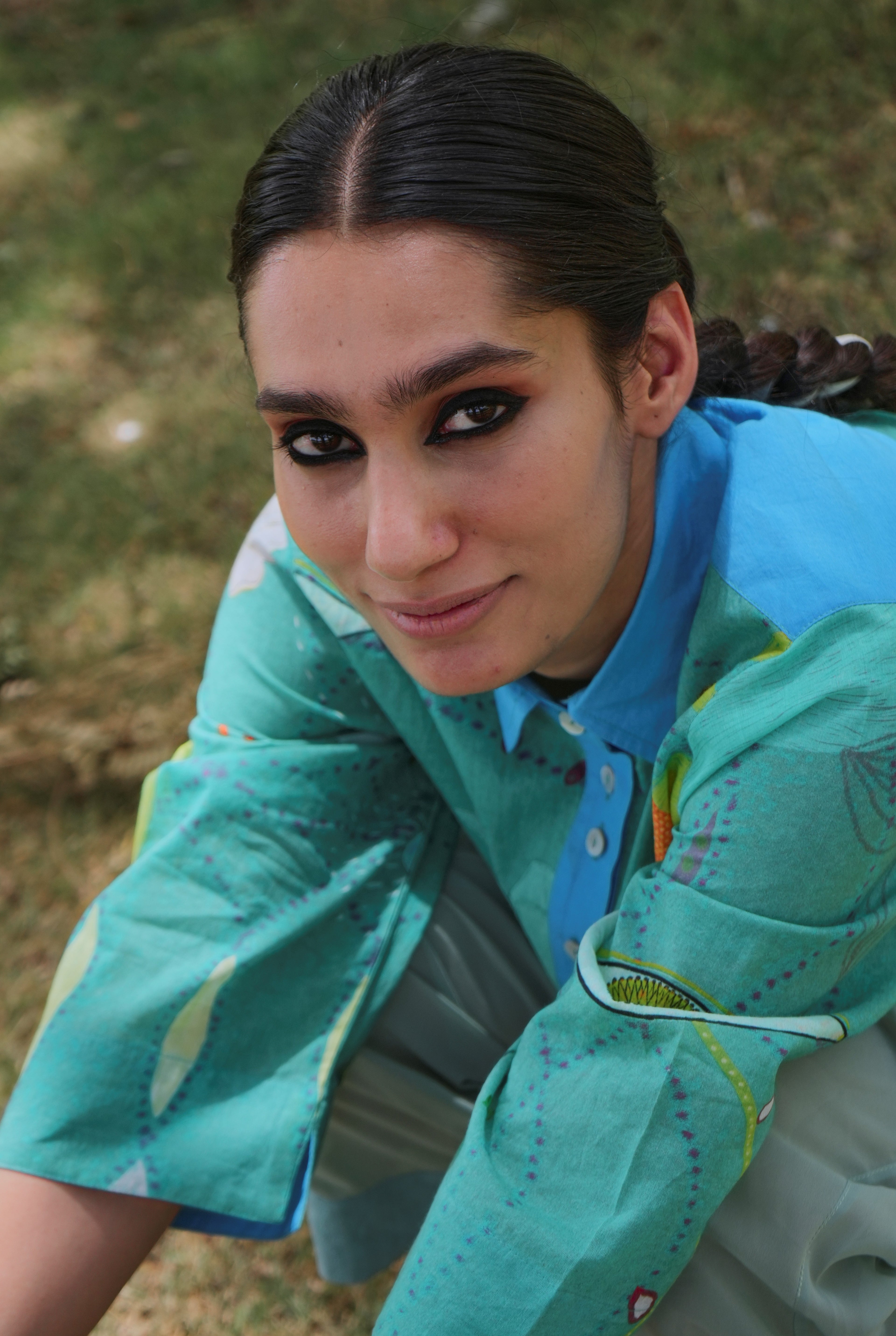 MULMUL RENÈ SHIRT IN CHETTI GREEN PRINT