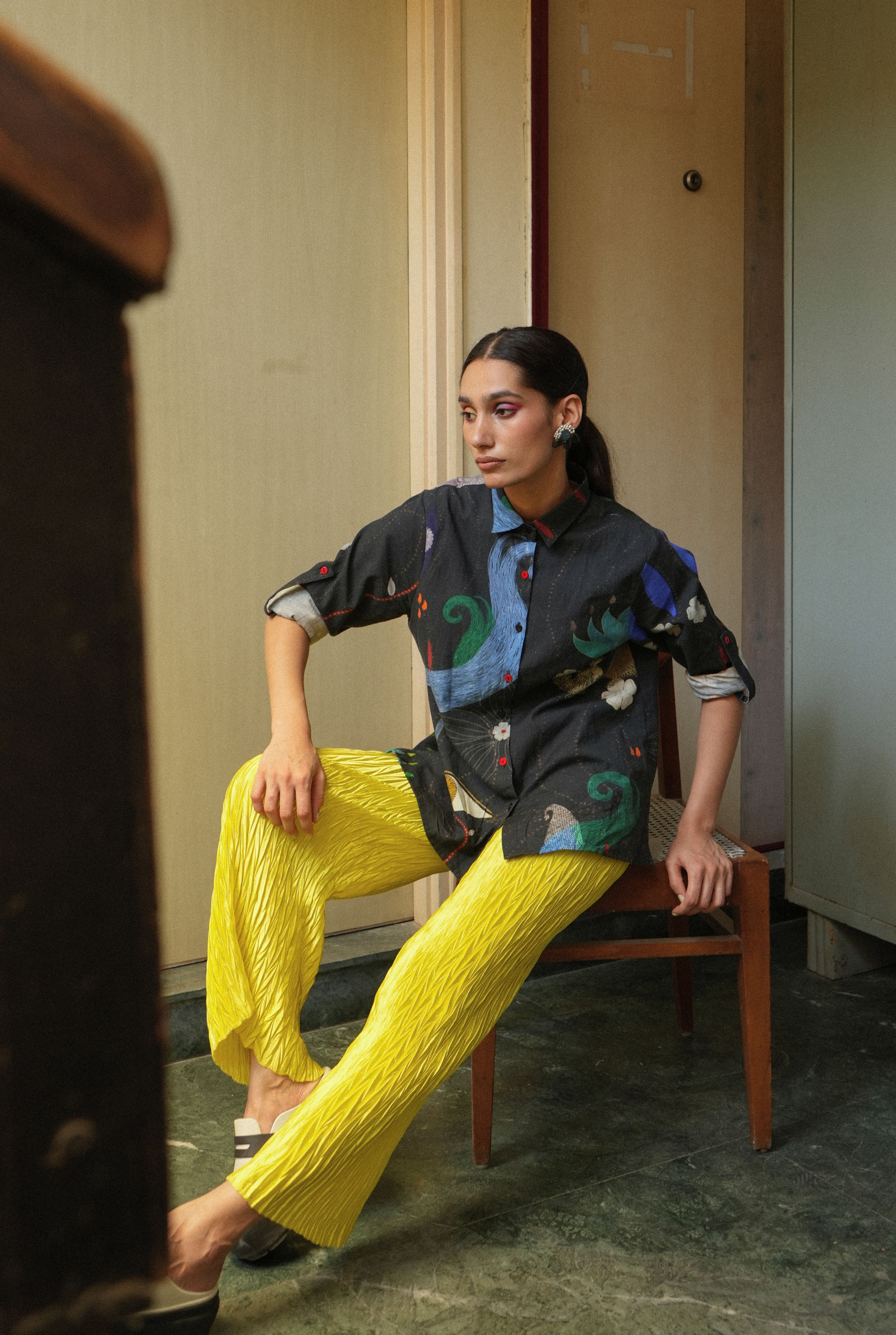 CLASSIC WOMEN’S SHIRT IN CHETTI BLACK