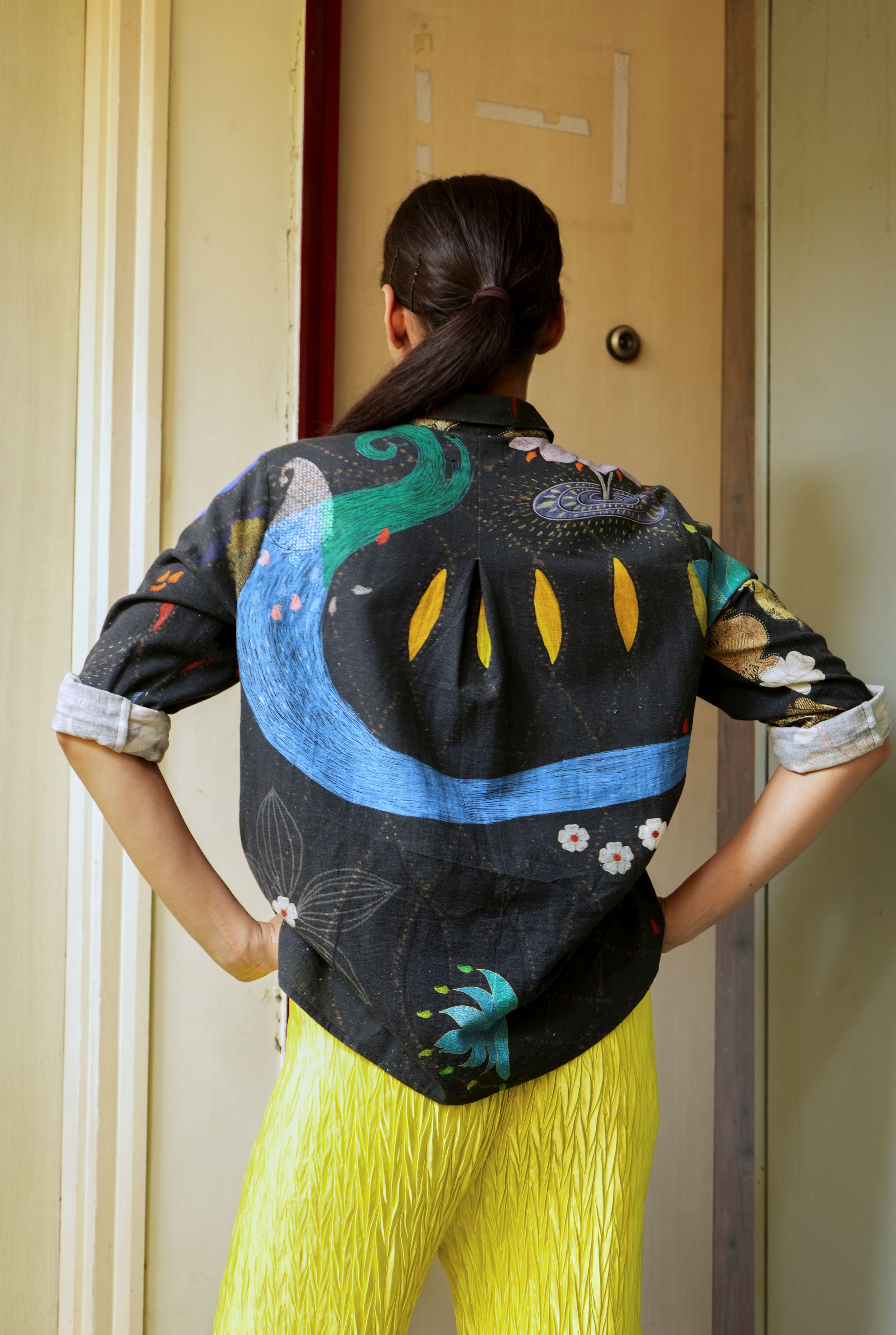 CLASSIC WOMEN’S SHIRT IN CHETTI BLACK