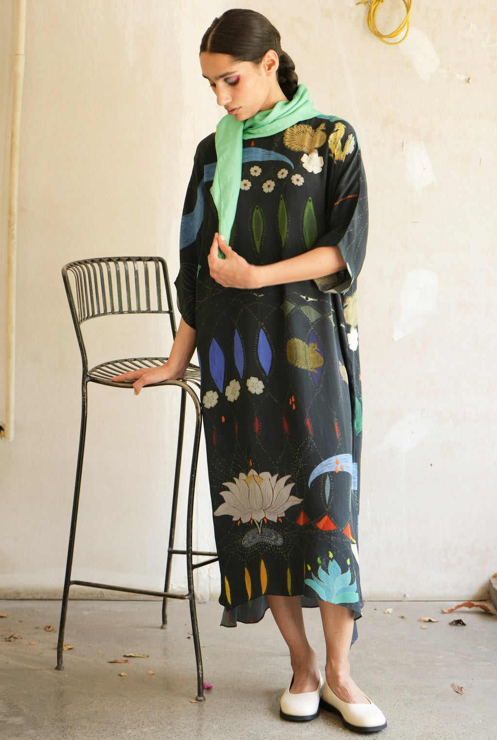 Kaftaan dress in Chetti Black print