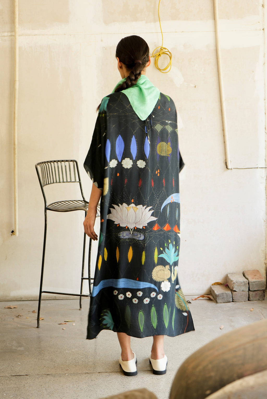 Kaftaan dress in Chetti Black print