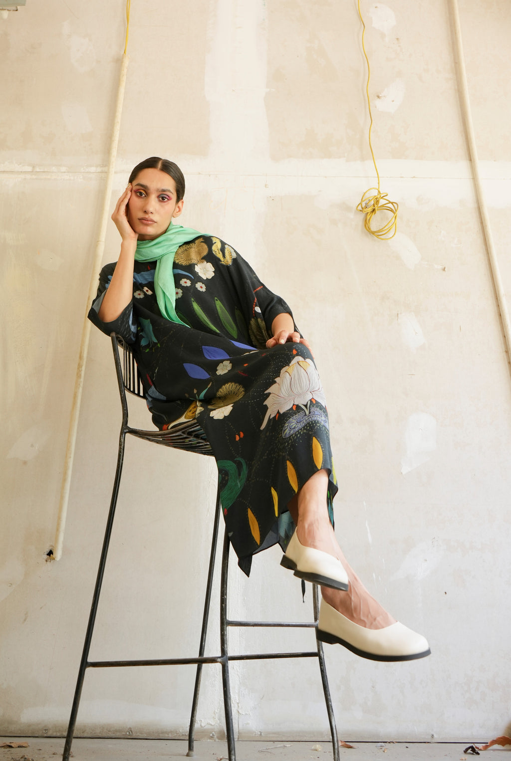 Kaftaan dress in Chetti Black print