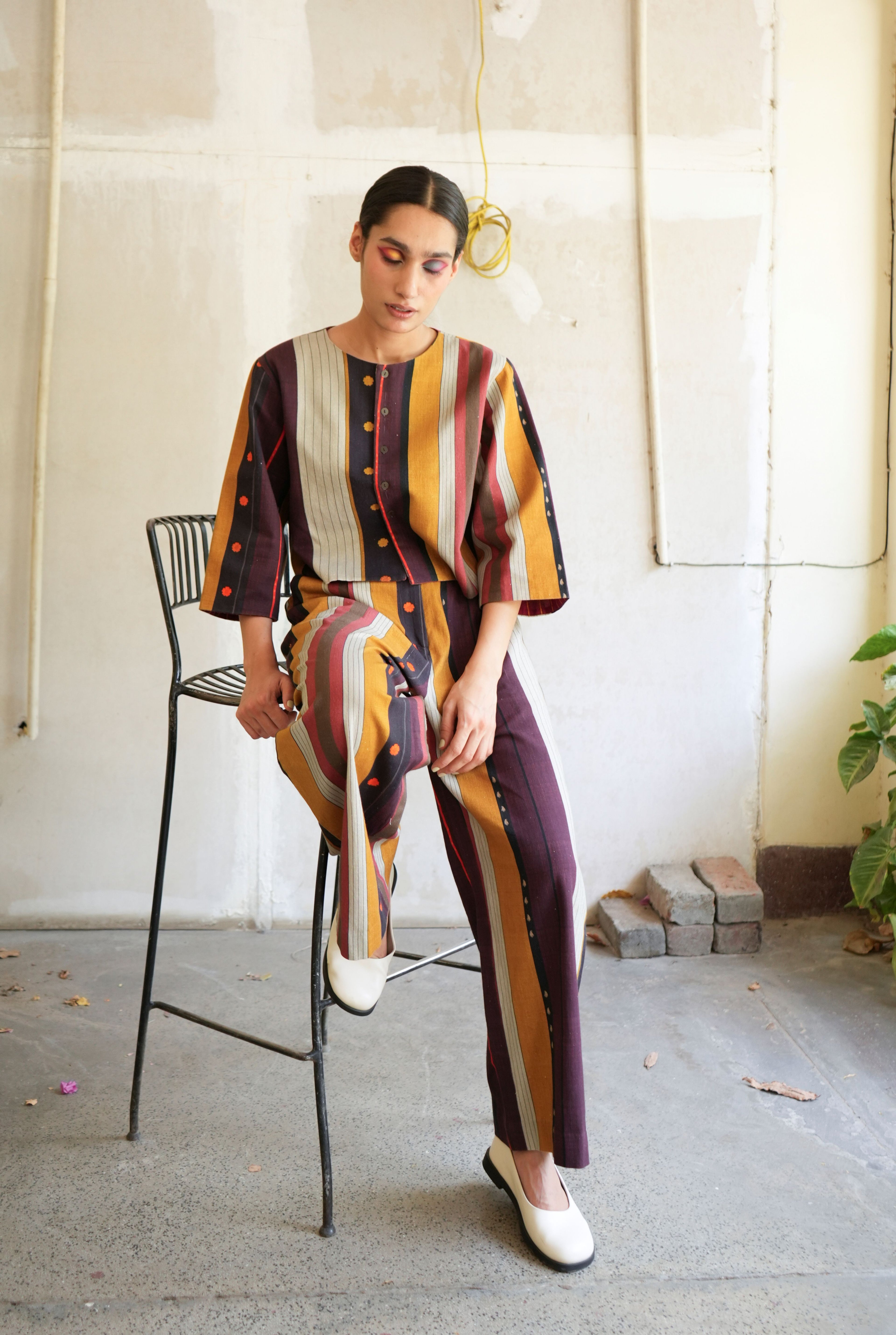 ZURI JACKET AND MARLEY PANTS IN NADU STRIPES