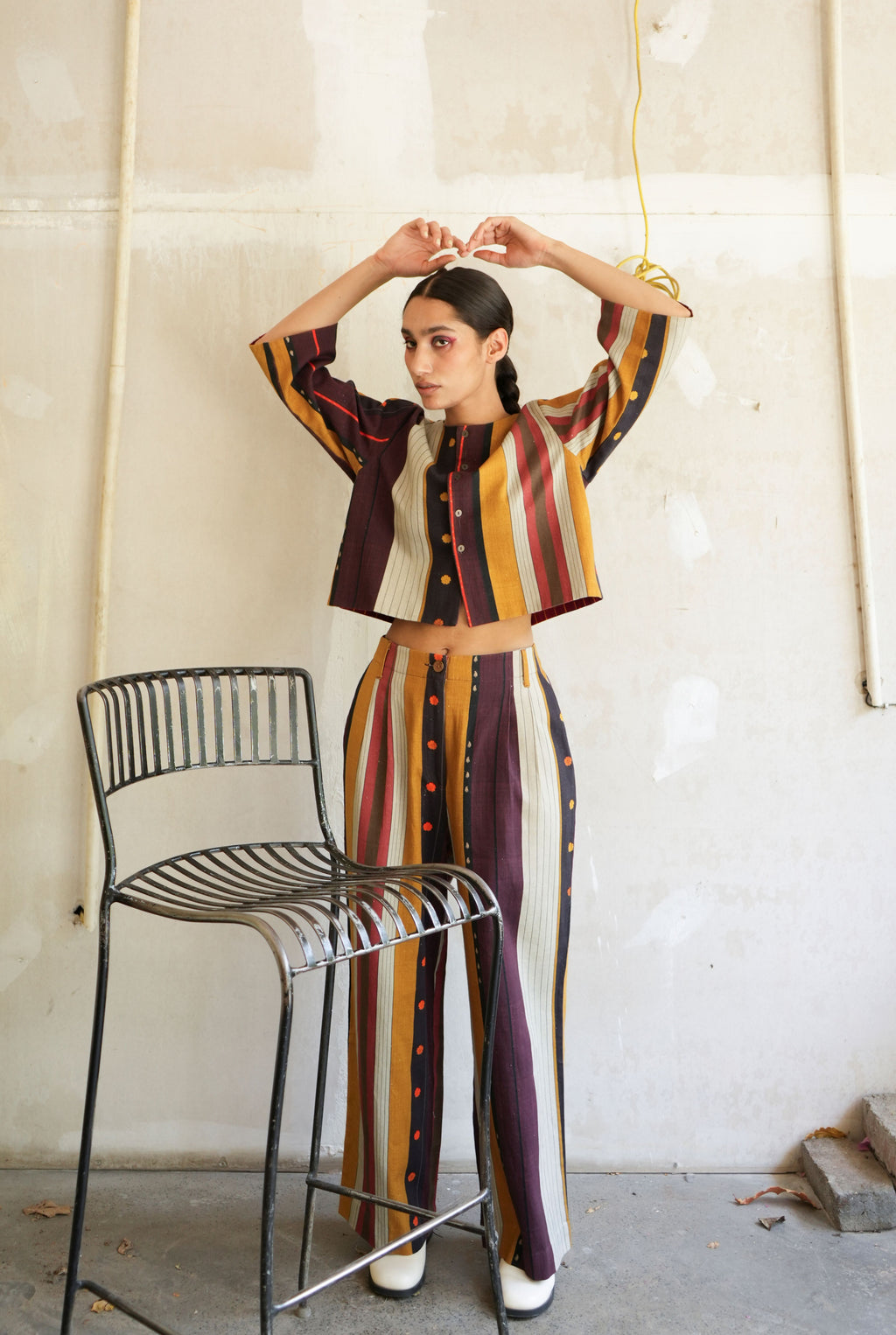 ZURI JACKET AND MARLEY PANTS IN NADU STRIPES