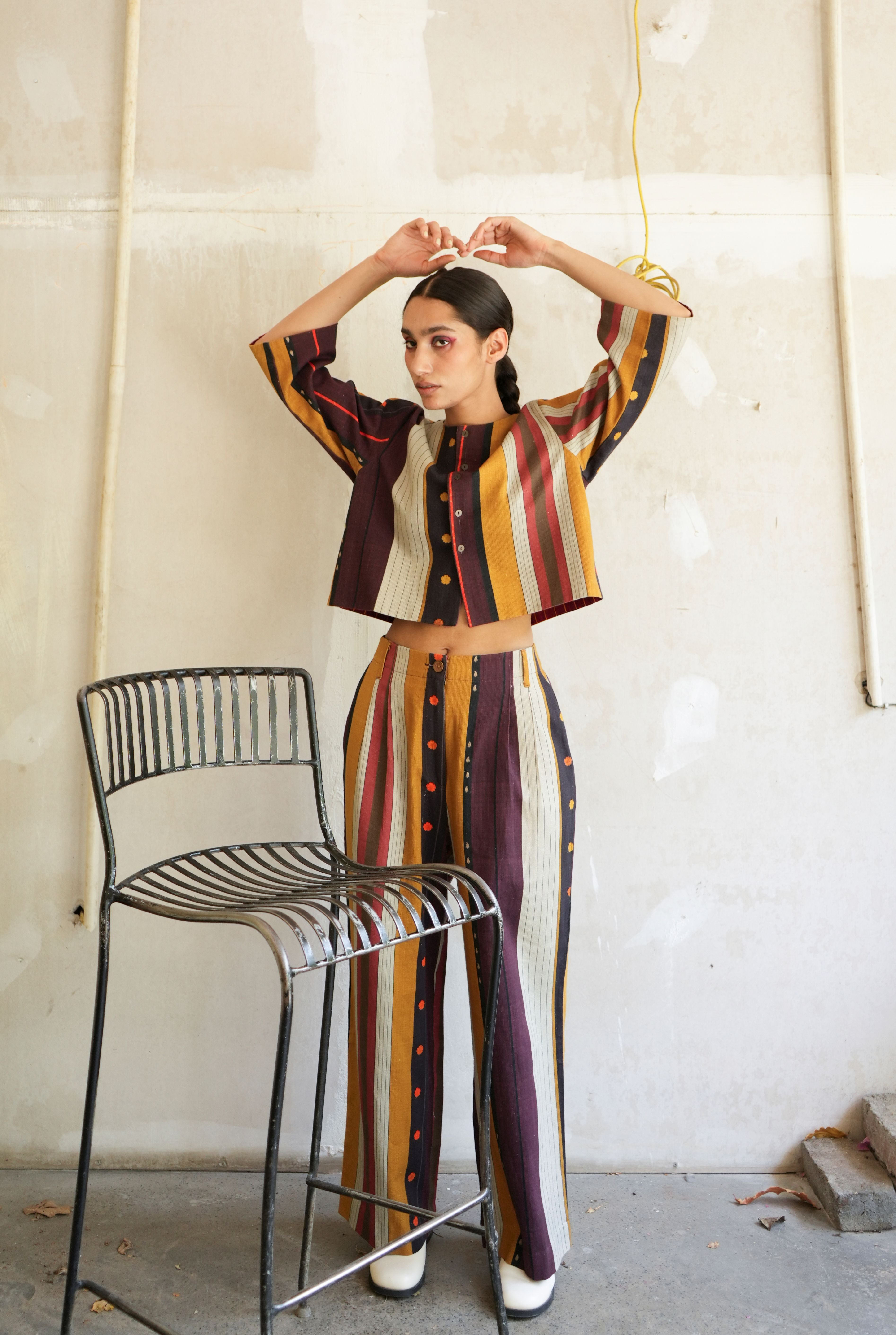 ZURI JACKET AND MARLEY PANTS IN NADU STRIPES