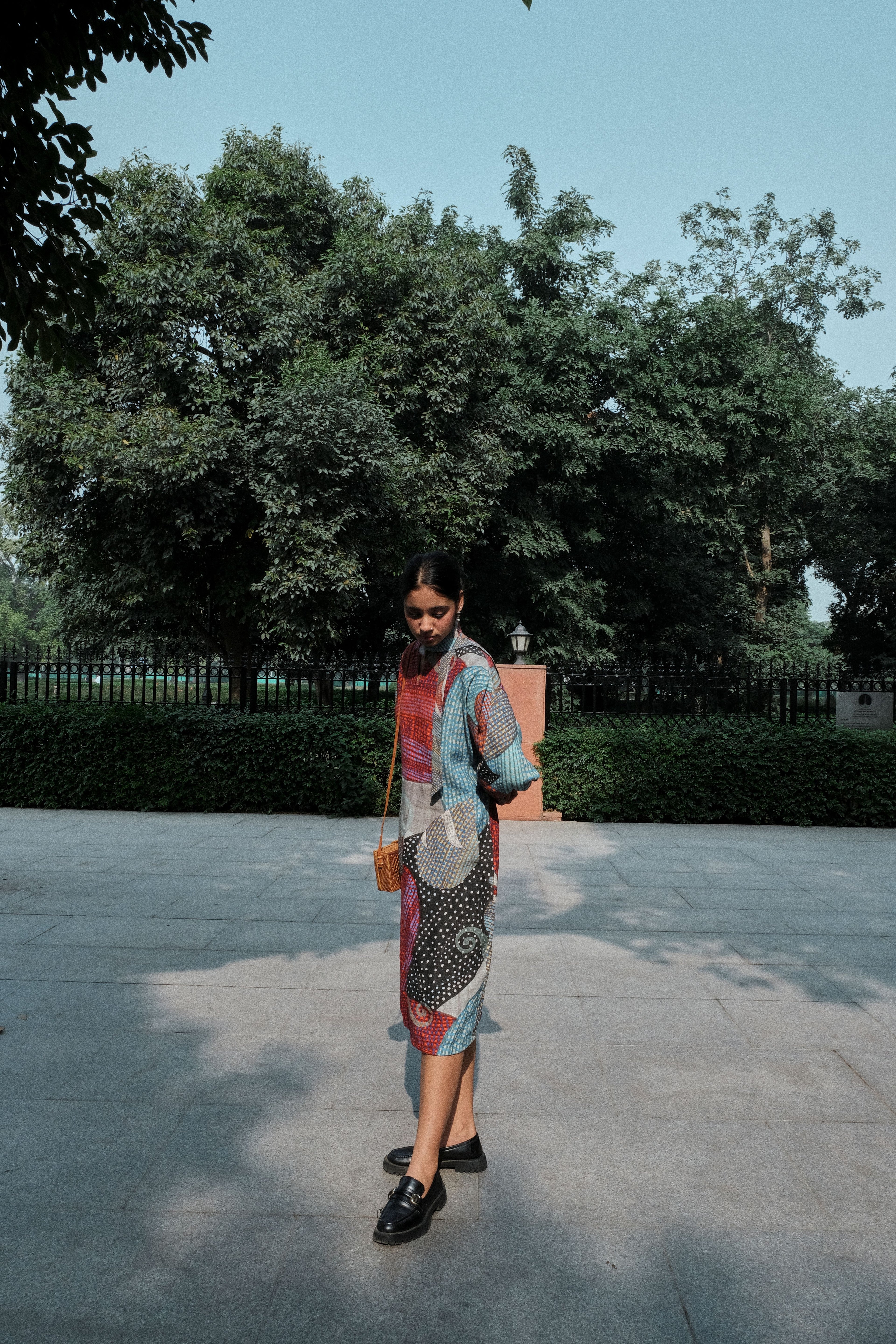 KAZA KIMONO DRESS IN MADHUMATI PRINT