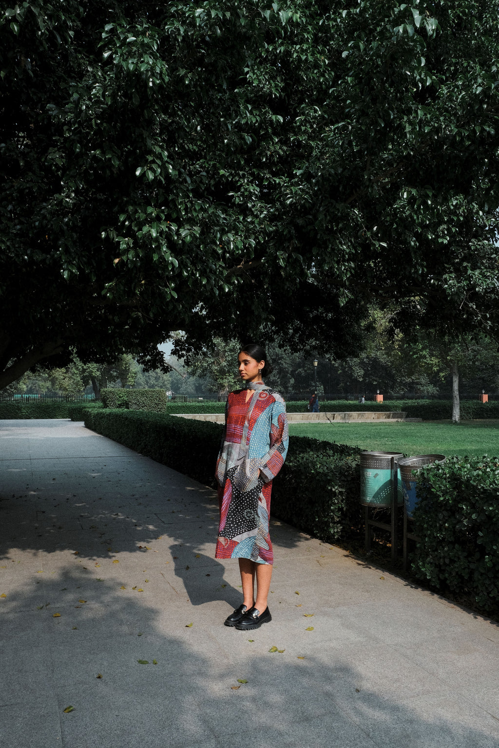 KAZA KIMONO DRESS IN MADHUMATI PRINT