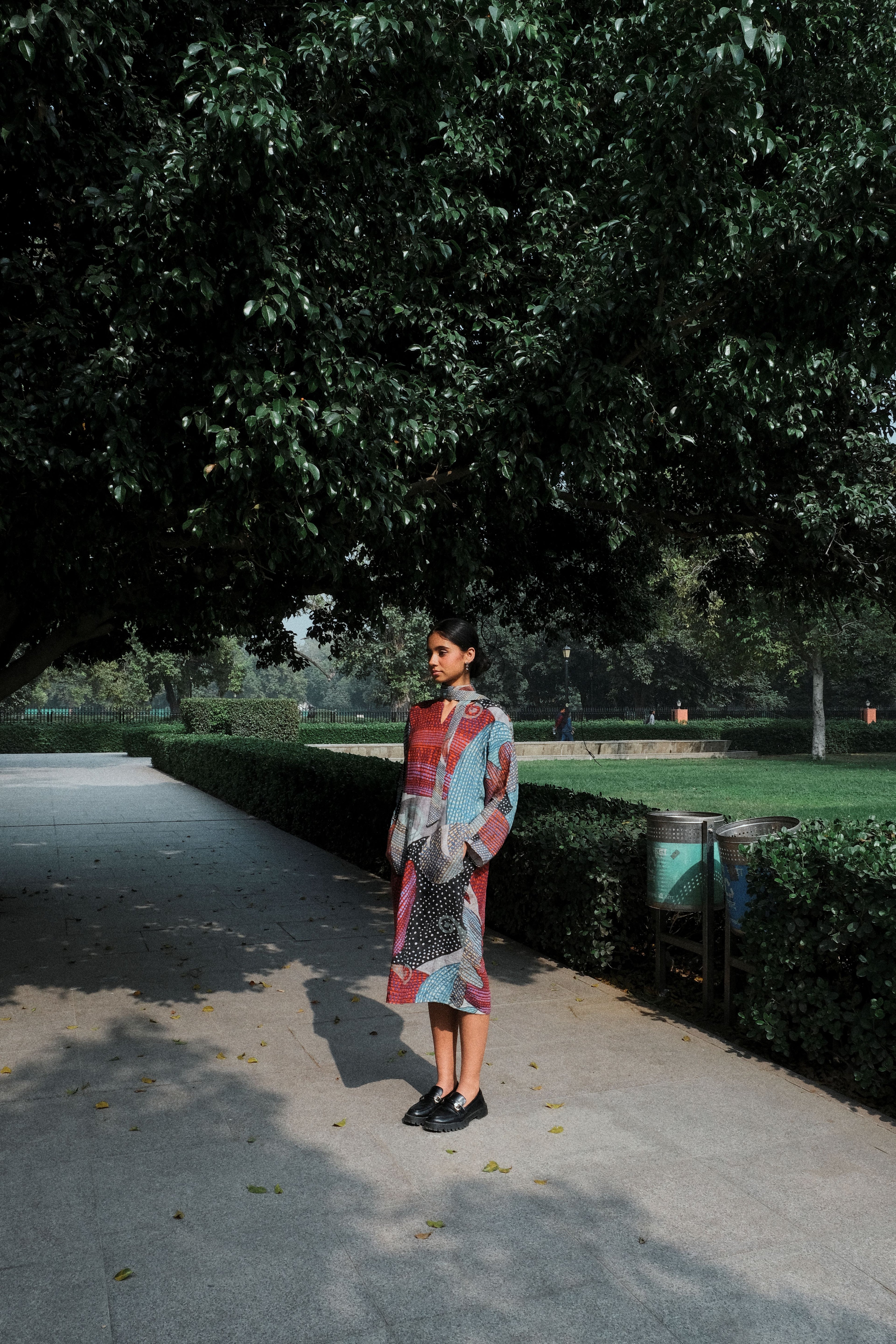 KAZA KIMONO DRESS IN MADHUMATI PRINT