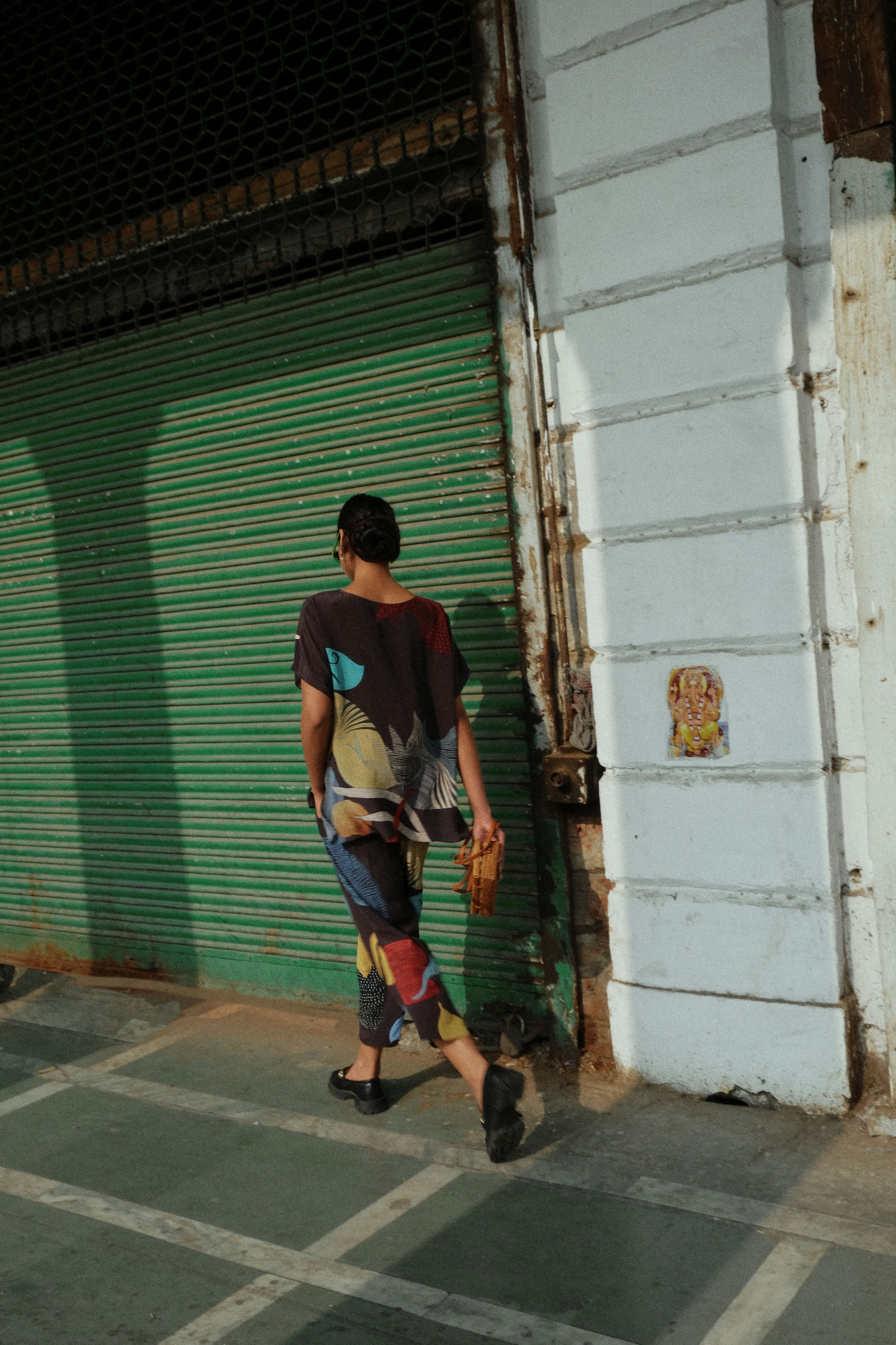 GARDEN COORD SET IN FAITH BLACK PRINT