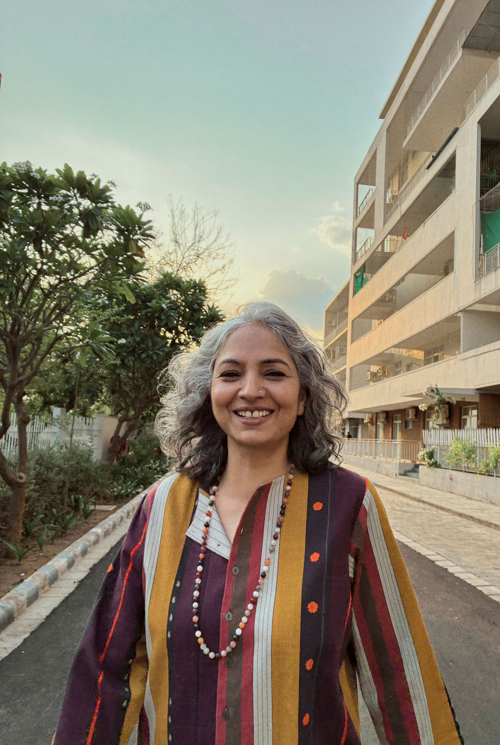 RHEA JACKET IN NADU STRIPES