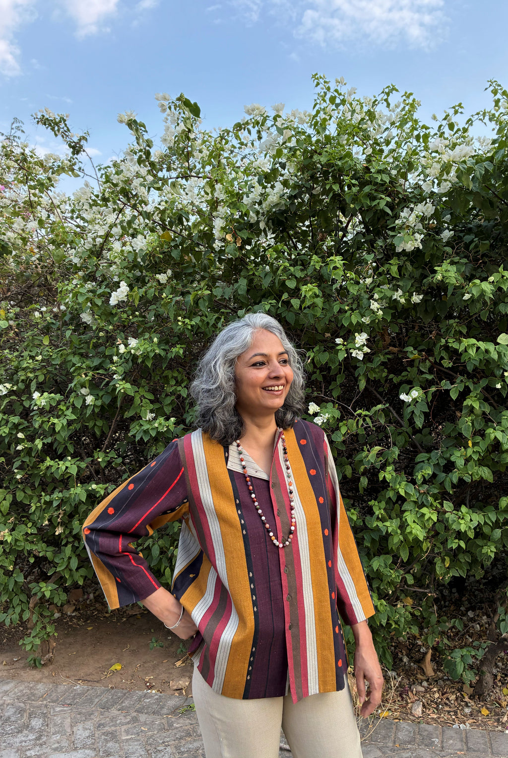 RHEA JACKET IN NADU STRIPES