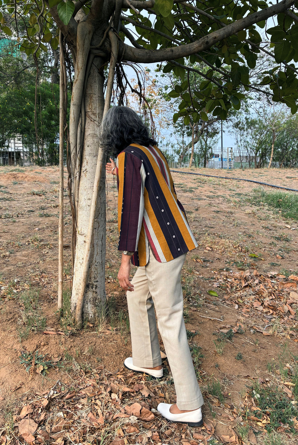 RHEA JACKET IN NADU STRIPES