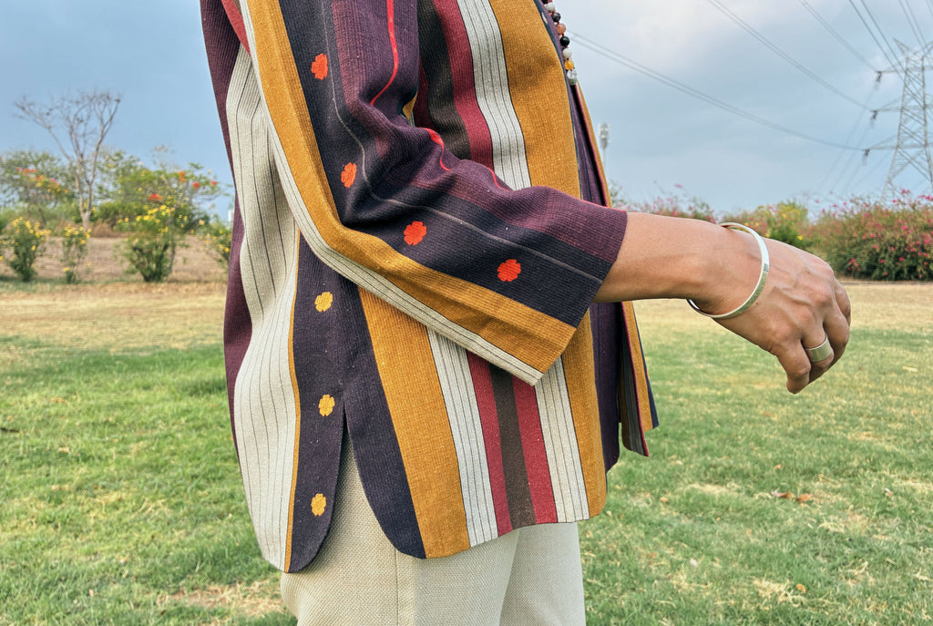 RHEA JACKET IN NADU STRIPES